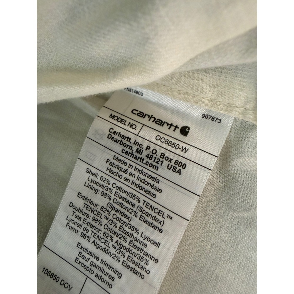 Carhartt Womens Tencel Lightweight Canvas Jacket Green Size Medium NWT - Picture 7 of 7
